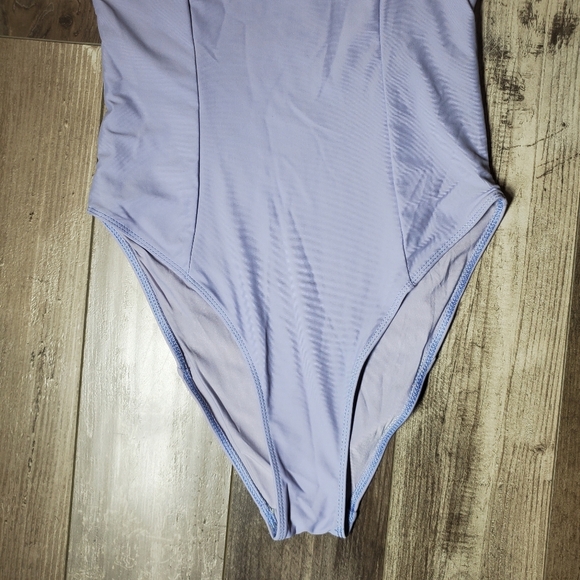 NWT Double Zero Women's Lavender Purple One Shoulder One Piece Bathing Suit - Picture 10 of 12